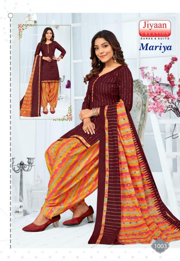 Jiyaan Mariya Cotton Designer Exclusive Dress Material